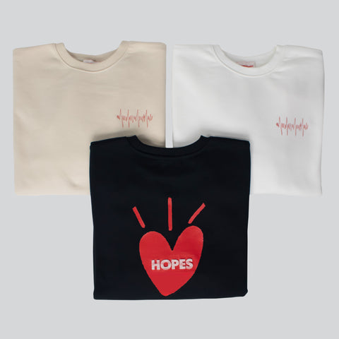 HopesBrands Big Heart Crewneck Sweatshirt