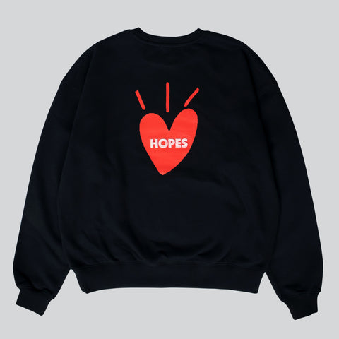 HopesBrands Big Heart Crewneck Sweatshirt