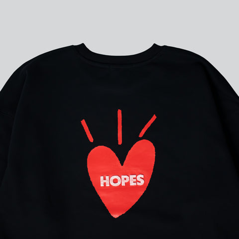 HopesBrands Big Heart Crewneck Sweatshirt