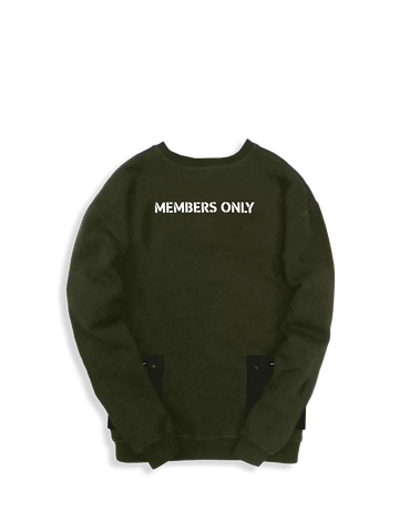 Members Only Duality Pocket Crewneck Sweatshirt